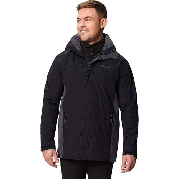 Regatta Defender III Mens 3-in-1 Waterproof Windproof Casual  Jacket /Coat / Bla - Picture 3 of 8